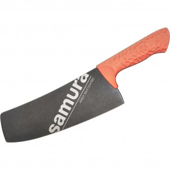 Кухонный топорик Модерн SAMURA ARNY 208 мм, ТЭП коралловый SNY-0041BC/K